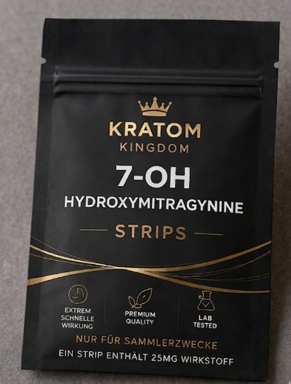 7-OH Hydroxymitragynine Strips 25mg – Sublingualer Wirkstofffilm für extrem schnelle Wirkung.